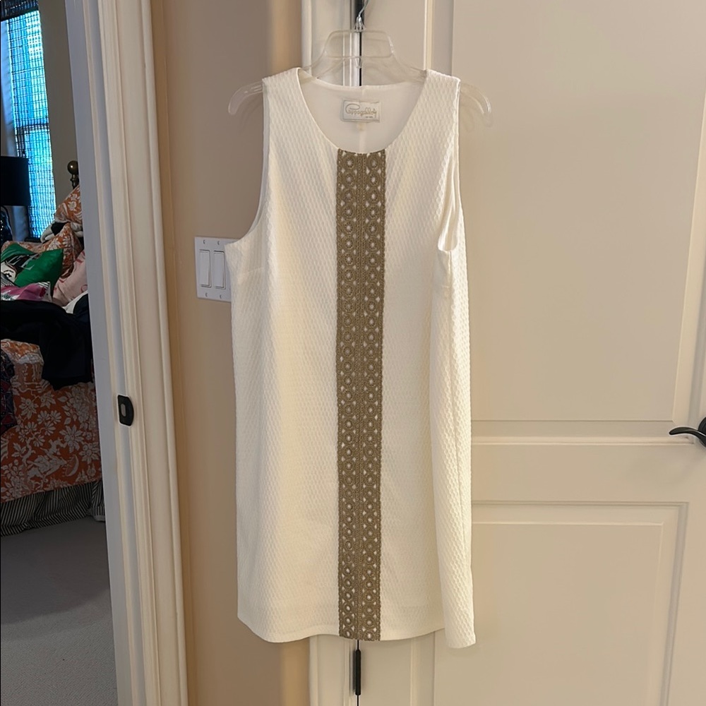 Cynthia Rowley White Sleeveless Sheath Dress